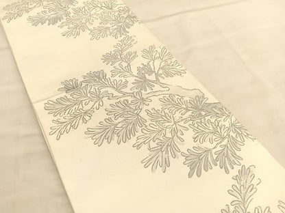 平和屋着物◎六通柄袋帯　唐織　樹林文　正絹　逸品　BAAU5493hv