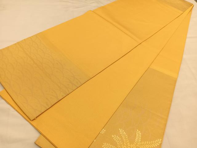 平和屋着物◎太鼓柄　本袋帯　唐織　枝葉文　正絹　逸品　BAAU5504hv