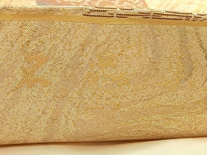 平和屋着物◎六通柄袋帯　名品集　金銀糸　正絹　逸品　BAAU5595hv