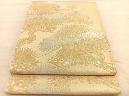 平和屋着物◎六通柄袋帯　浜松　金銀糸　正絹　逸品　BAAU5704hv