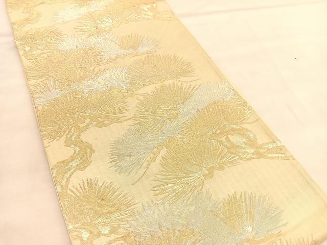 平和屋着物◎六通柄袋帯　浜松　金銀糸　正絹　逸品　BAAU5704hv