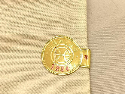 平和屋着物◎西陣　六通柄袋帯　寿字文　金銀糸　証紙付き　正絹　逸品　未使用　BAAU5727hv