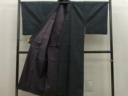 平和屋着物■男性　紬　絣文様　正絹　逸品　BAAU5947mz