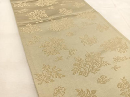 平和屋着物◎六通柄袋帯　草花文　金糸　正絹　逸品　BAAU6054yc