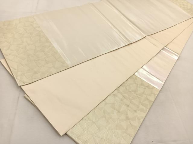 平和屋着物◎太鼓柄袋帯　鶴　引箔　正絹　逸品　BAAU6085yc