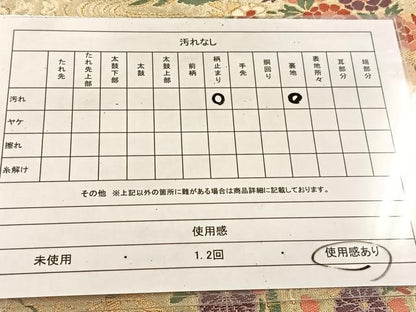 平和屋着物◎六通柄袋帯　唐織　流水秋草文　金糸　正絹　逸品　BAAU6165yc