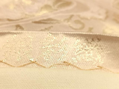 平和屋着物◎六通柄袋帯　銀彩錦　花流水　金糸　正絹　逸品　BAAU6309yc