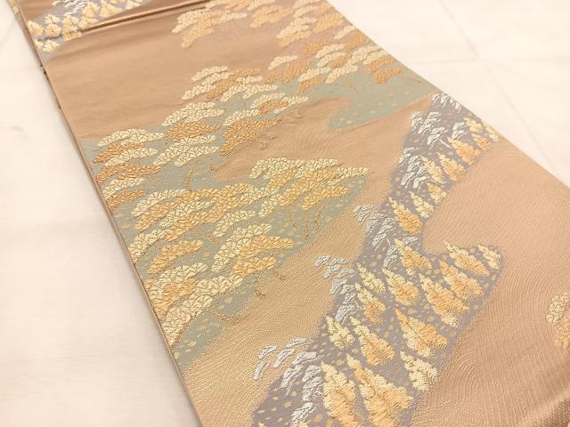 平和屋着物◎六通柄袋帯 浜松 金銀糸 正絹 逸品 BAAU6435yc