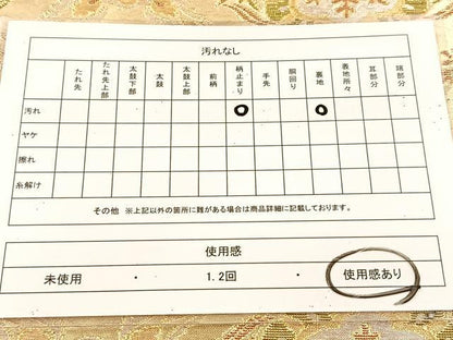 平和屋着物◎六通柄袋帯　菱天井正倉院花文　金銀糸　正絹　逸品　BAAU6555yc