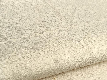 平和屋着物●六通柄袋帯　唐織　更紗横段文　正絹　逸品　BAAU6658yc