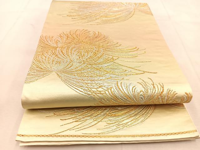 平和屋着物◎六通柄袋帯　乱菊　金銀糸　正絹　逸品　BAAU6690yc