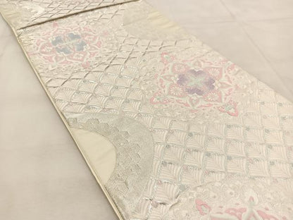 平和屋着物◎六通柄袋帯　唐織　正倉院更紗花文　正絹　逸品　BAAU6765yc
