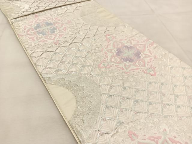平和屋着物◎六通柄袋帯　唐織　正倉院更紗花文　正絹　逸品　BAAU6765yc