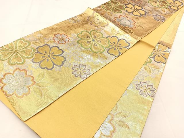 平和屋着物◎六通柄袋帯 優貴 金銀糸 正絹 逸品 BAAU6784yc