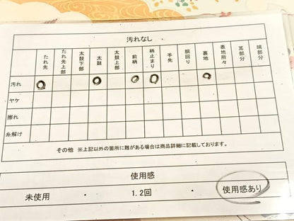 平和屋着物◎太鼓柄袋帯　雪輪取り花鳥文　金銀彩　引箔　正絹　逸品　BAAU6824yc