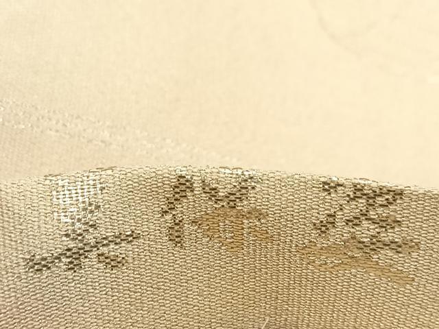平和屋着物◎両面　全通柄袋帯　橋閑歩　綴れ　美保姿　御所車孔雀花文　銀糸　正絹　逸品　BAAU6900yc