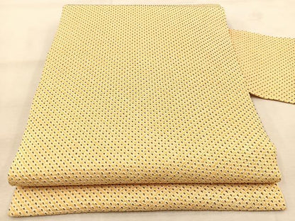 平和屋着物●全通柄九寸名古屋帯 支子色 総絞り 正絹 逸品 未使用 BAAU6995yc