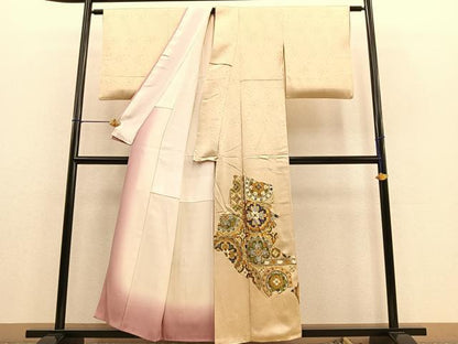 平和屋着物■豪華色留袖　花丸文　金彩　正絹　逸品　BAAU7022gt