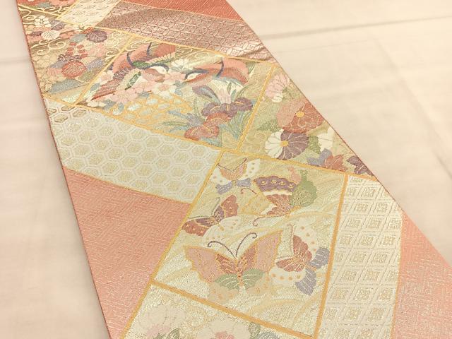 平和屋着物◎九百佐賀錦　六通柄袋帯　織匠宝文　金銀糸　正絹　逸品　BAAU7723hv