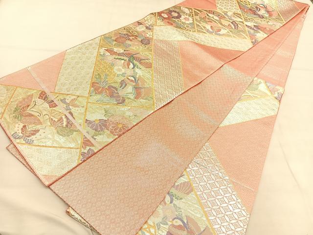 平和屋着物◎九百佐賀錦　六通柄袋帯　織匠宝文　金銀糸　正絹　逸品　BAAU7723hv