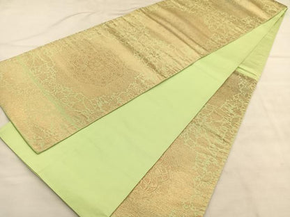 平和屋着物◎六通柄袋帯　京蒔絵　金糸　正絹　逸品　BAAU7768hv