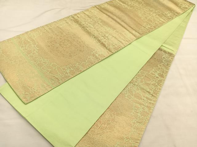 平和屋着物◎六通柄袋帯　京蒔絵　金糸　正絹　逸品　BAAU7768hv