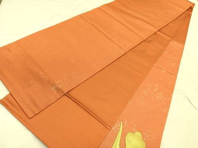 平和屋着物◎太鼓柄袋帯 駒刺繍 向かい鳳凰 金糸 正絹 逸品 BAAU7842hv
