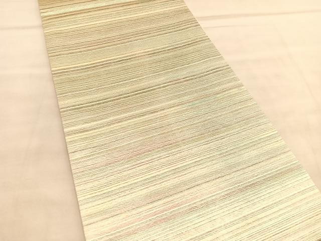 平和屋着物◎六通柄袋帯　霞文　金銀糸　正絹　逸品　BAAU8190hv