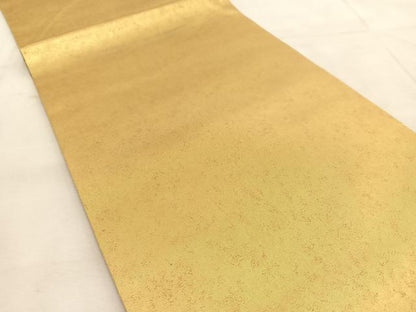 平和屋着物◎六通柄袋帯　霞文　金糸　引箔　正絹　逸品　BAAU8425yc