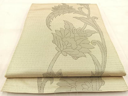 平和屋着物◎六通柄　本袋帯　更紗花唐草文　正絹　逸品　BAAU8477yc