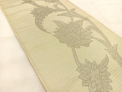 平和屋着物◎六通柄　本袋帯　更紗花唐草文　正絹　逸品　BAAU8477yc