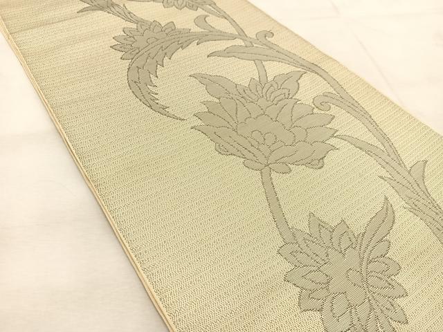 平和屋着物◎六通柄　本袋帯　更紗花唐草文　正絹　逸品　BAAU8477yc