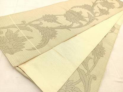 平和屋着物◎六通柄　本袋帯　更紗花唐草文　正絹　逸品　BAAU8477yc
