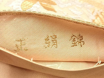 平和屋着物◎六通柄 本袋帯 正絹錦 更紗 金銀糸 正絹 逸品 BAAU8511yc