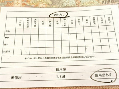平和屋着物◎宝珠本佐賀錦　六通柄袋帯　九百錦　吉祥御所車花文　金糸　正絹　逸品　BAAU8513yc