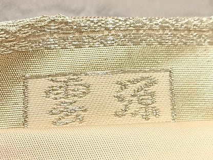 平和屋着物◎六通柄袋帯 雲源 銀糸 正絹 逸品 BAAU8542yc