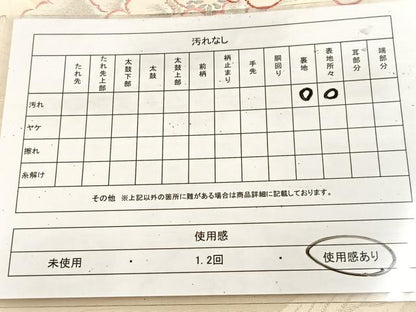 平和屋着物◎六通柄袋帯　牡丹　銀糸　正絹　逸品　BAAU8553yc