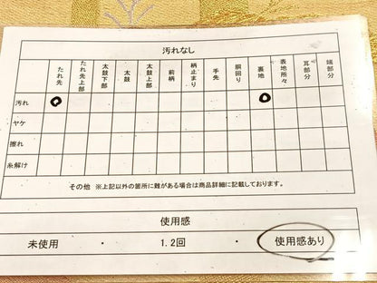 平和屋着物◎六通柄袋帯　笹竹文　金銀糸　正絹　逸品　BAAU8576yc