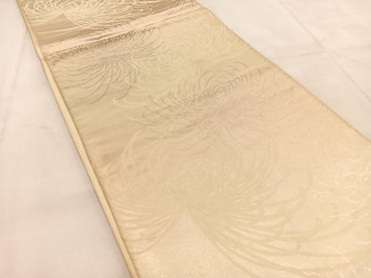 平和屋着物◎乱菊 銀糸 引箔 袋帯 正絹 逸品 BAAU8580yc