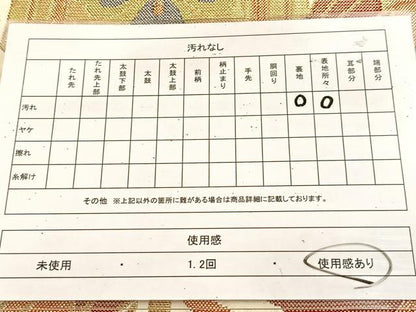 平和屋着物◎六通柄袋帯　鳳凰亀甲花菱文　金糸　正絹　逸品　BAAU8607yc