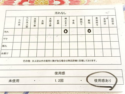 平和屋着物◎六通柄袋帯 唐織 孔雀羽花蝶文 金銀糸 正絹 逸品 BAAU8827yc