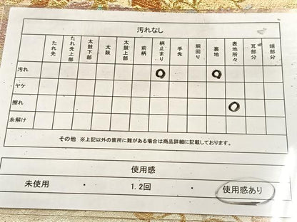 平和屋着物◎六通柄袋帯　正倉院花菱文　金銀糸　正絹　逸品　BAAU8887yc