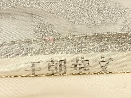 平和屋着物◎六通柄袋帯　唐織　王朝華文　九百錦　プラチナ箔　正絹　逸品　BAAU8918yc