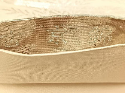 平和屋着物◎六通柄袋帯　風景樹林文　古京錦　二重引箔　正絹　逸品　BAAU8939yc