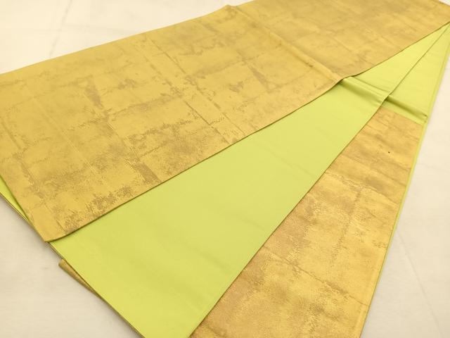 平和屋着物◎六通柄袋帯　霞文　金糸　引箔　正絹　逸品　BAAU8948yc