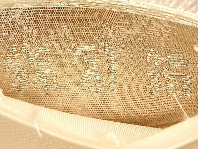 平和屋着物◎六通柄袋帯　籬若松葉文　京雅錦　錦引箔　金銀糸　正絹　逸品　BAAU8968yc