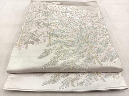 平和屋着物◎太鼓柄袋帯　松　金銀糸　正絹　逸品　BAAU9078yc
