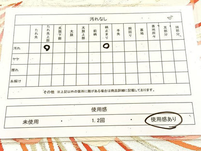 平和屋着物◎六通柄袋帯 唐織 乱菊 金銀糸 正絹 逸品 BAAU9091yc
