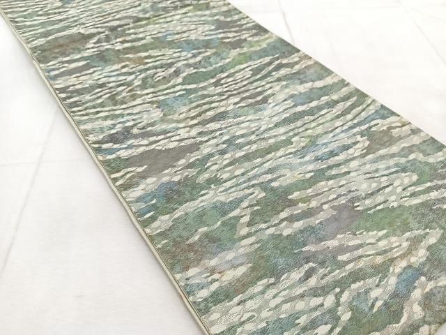 平和屋着物◎六通柄袋帯　霞文　正絹　逸品　BAAU9120yc