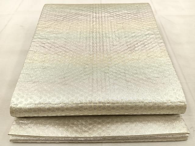 平和屋着物◎全通柄袋帯　あられ文　金銀糸　正絹　逸品　BAAU9144yc